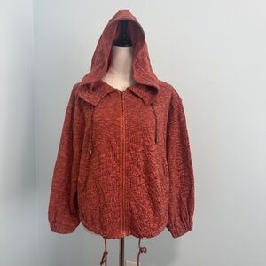 Free‎ people 1970 oversized zip up hoodie Size XS